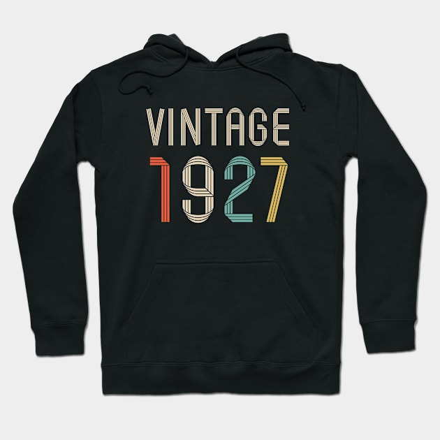 Vintage 1927 95 years old birthday Hoodie by hoopoe